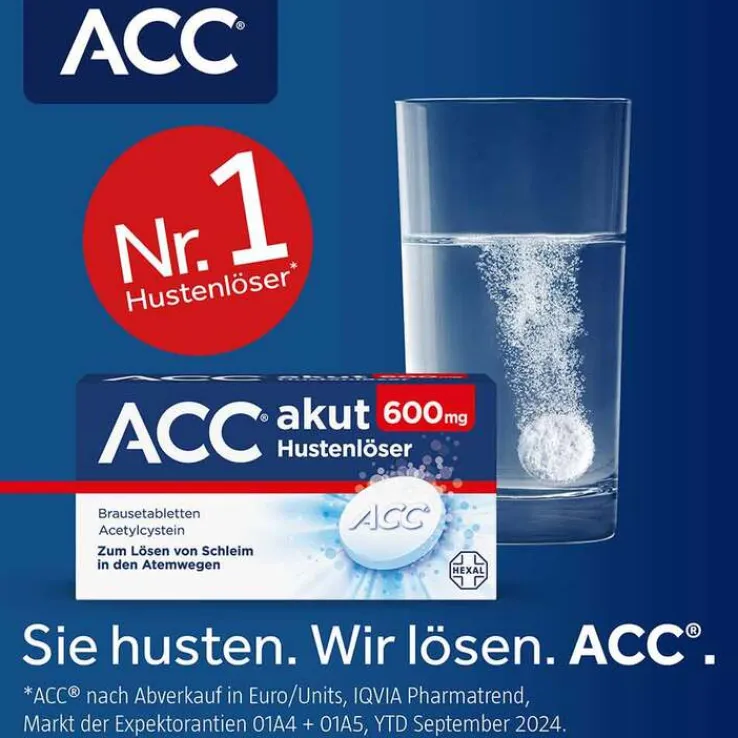 ACC akut 600 mg Hustenlöser, Brausetabletten, 10 St