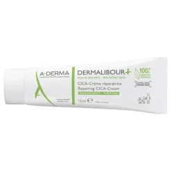 A-Derma Dermalibour + Cica reparierende Creme, 15 ml