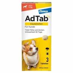 AdTab™ Kautabletten für mittelgroße Hunde 225 mg 5,5 bis 11 kg, 3 St