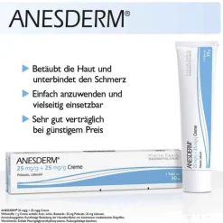ANESDERM 25 mg/g + 25 mg/g Creme, 30 g