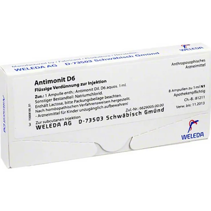 Antimonit D 6 Ampullen, 8 St
