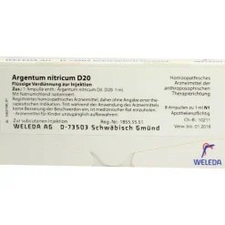 Argentum nitricum D 20 Ampullen, 8X1 ml
