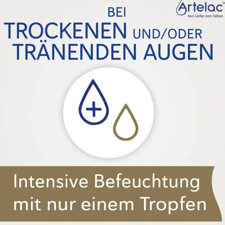 Artelac Complete EDO Augentropfen bei trockenen Augen, 10X0.5 ml