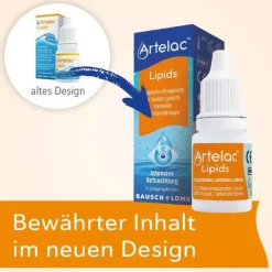 Artelac® Lipids Augengeltropfen für stark tränende Augen, 3X10 g