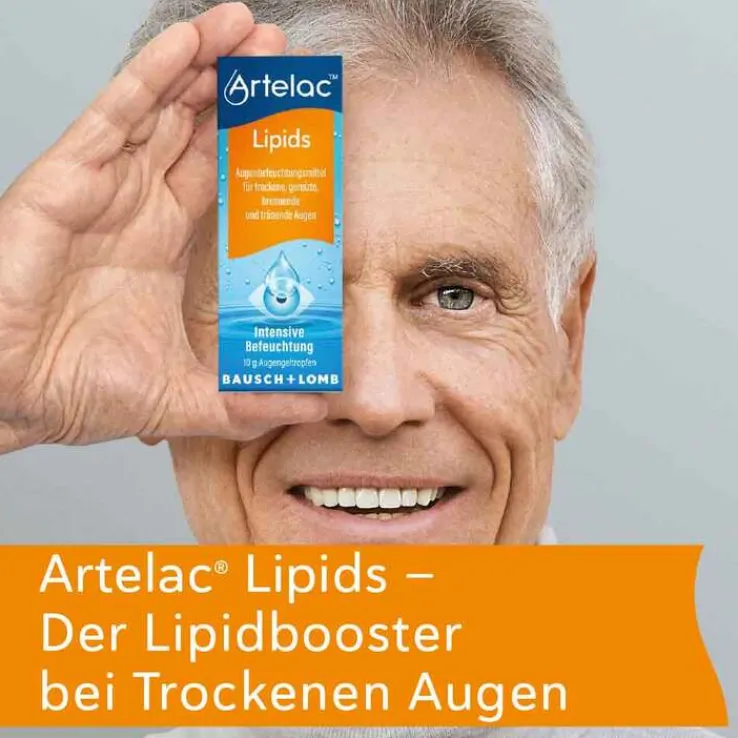Artelac® Lipids Augengeltropfen für stark tränende Augen, 3X10 g