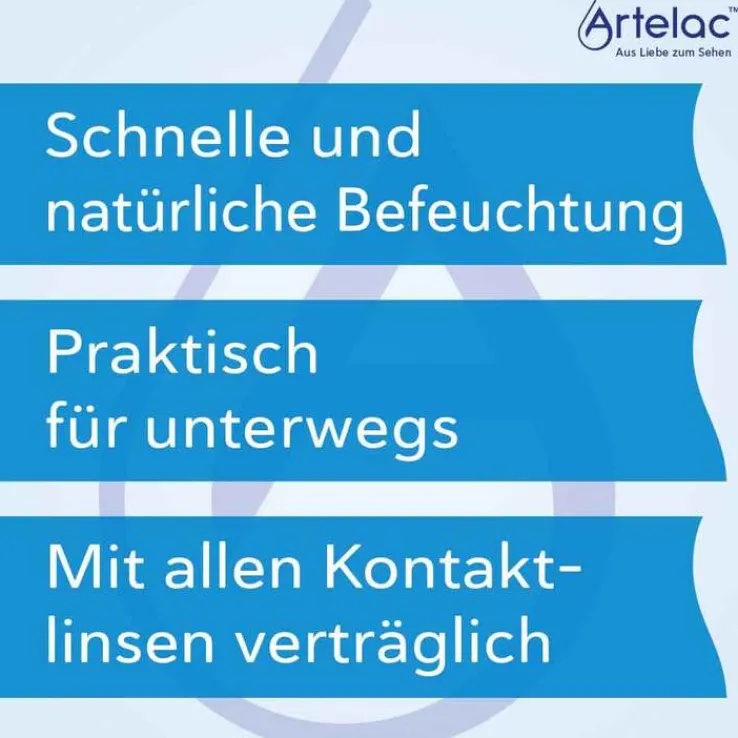 Artelac® Splash EDO® Augentropfen für trockene brennende Augen, 60X0.5 ml