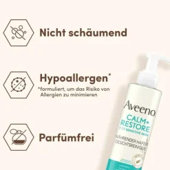 Aveeno Calm + Restore nährender Hafer Gesichtsreinigung, 200 ml