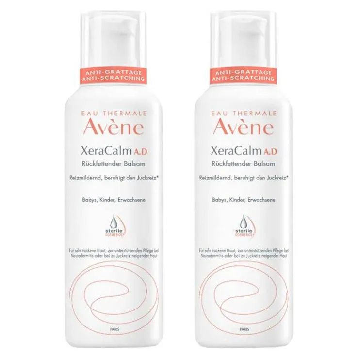 Avene XeraCalm A.D rückfettender Balsam, 2x400 ml