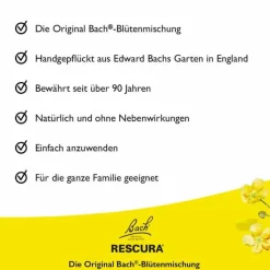 Bachblüten Original Rescura Tropfen mit Alkohol, 20 ml