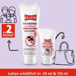 Ballistol Stichfrei Mückenschutz Lotion Kids & Family, 30 ml