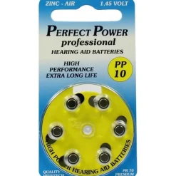 Batterien für Hörgeräte Power PP 10, 6 St