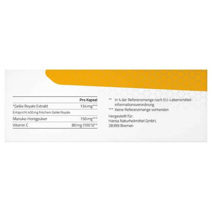 Beecraft Gelee Royale Kapseln mit Manuka-Honig, 60 St