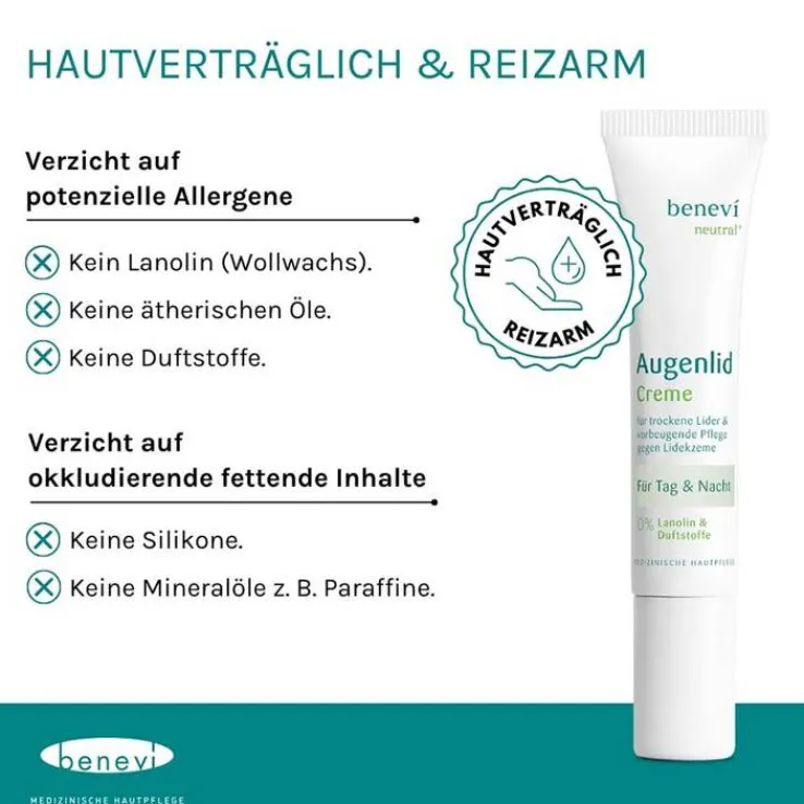 Benevi Neutral Augenlid-Creme, 15 ml