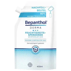 Bepanthol Derma feuchtigkeitsspendende Körperlotion Nachfüllbeutel, 1X400 ml