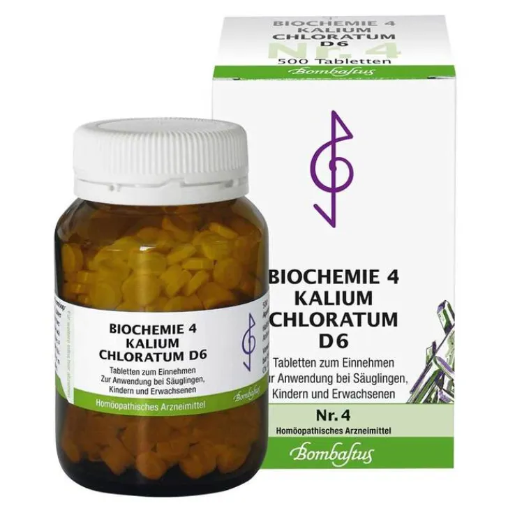 Biochemie 4 Kalium chloratum D 6 Tabletten, 500 St