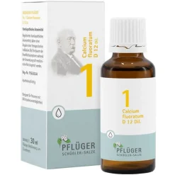 Biochemie Pflüger 1 Calcium fluoratum D 12 Tropfen, 30 ml