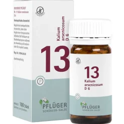 Biochemie Pflüger 13 Kalium arsenic.D 6 Tabletten, 100 St