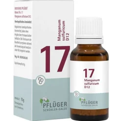 Biochemie Pflüger 17 Manganum sulfuricum D 12 Globuli, 15 g