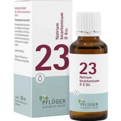 Biochemie Pflüger 23 Natrium bicarbonicum D 6 Tropfen, 30 ml