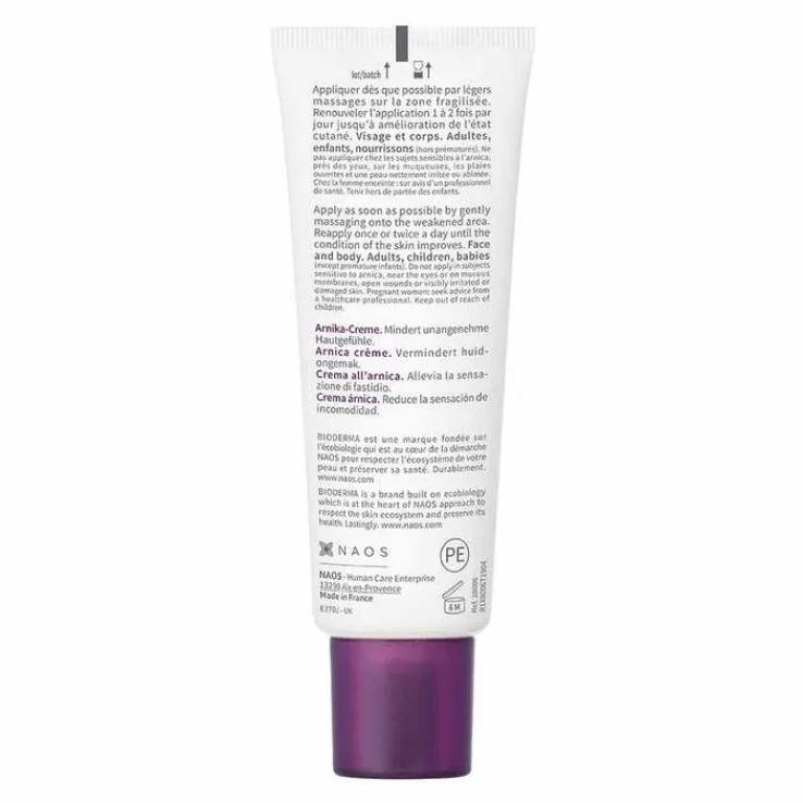 Bioderma Cicabio Arnica + Pflegecreme für geschädigte Haut, Schwellungen und Hämatome, 40 ml