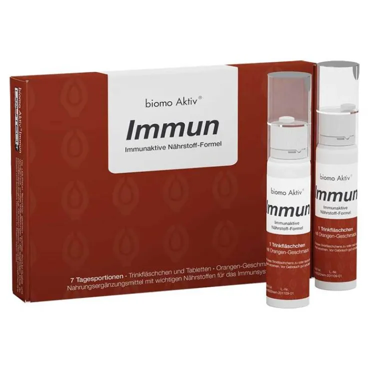 Biomo Aktiv Immun Trinkflasche + Tabletten 7-Tages-Kombi, 1 P