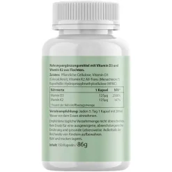 Biotanicals Vitamin D3 + K2 Kapseln, 150 St
