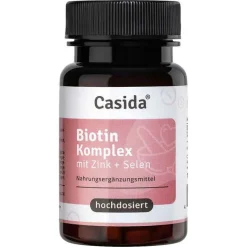Biotin Komplex 10 mg hochdosiert + Zink + Selen Tabletten , 180 St