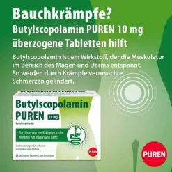 Butylscopolamin PUREN 10 mg Tabletten, 50 St