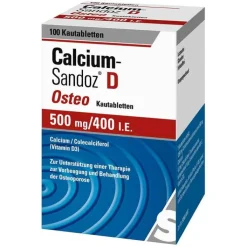 Calcium Sandoz D Osteo Kautabletten, 100 St