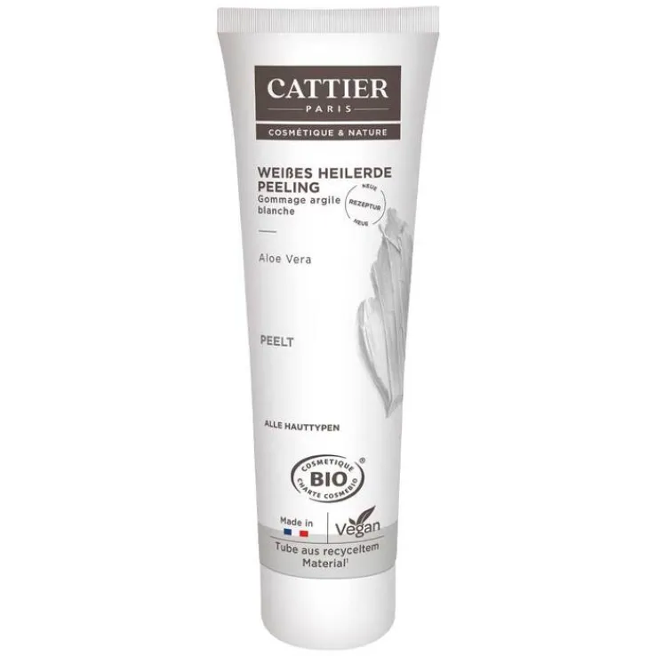 Cattier Gommage Argile weiße Heilerde Peeling für alle Hauttypen, 100 ml