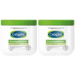Cetaphil Feuchtigkeitscreme für trockene, empfindliche Haut, 2x456 ml