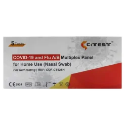 Citest 3 in 1 Selbsttest Covid-19 Antigen & Influe, 5 St