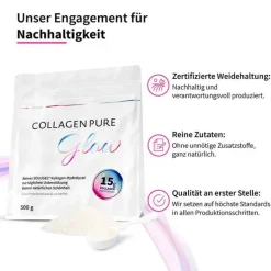 Collagen Pure Glow 100% reines Kollagen Pulver, 500 g
