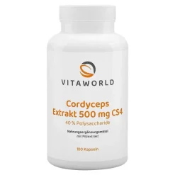 Cordyceps Extrakt 500 mg CS4 40% Polysacchar.Kapseln, 100 St
