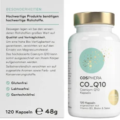 Cosphera Coenzym Q10 Kapseln 250 mg, 120 St