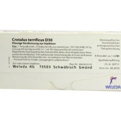 Crotalus Terrificus D 30 Ampullen, 8X1 ml