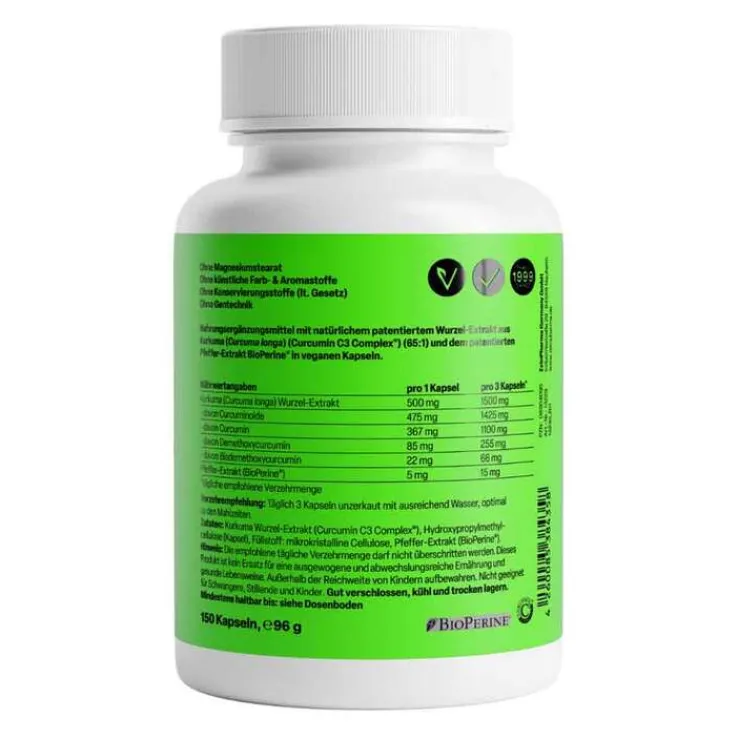 Curcumin-Triplex³ 500 mg Kapseln, 150 St