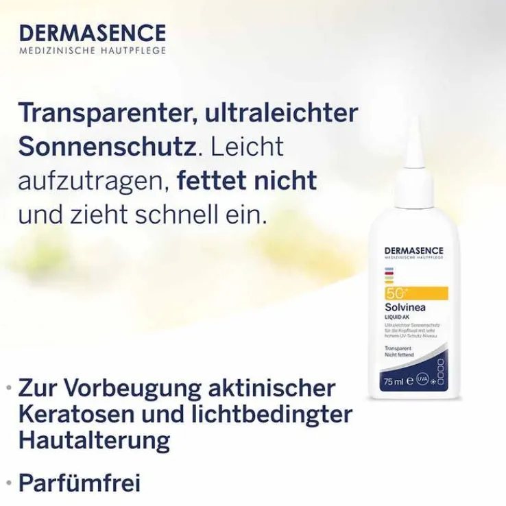 Dermasence Solvinea Liquid AK LSF 50 + , 75 ml