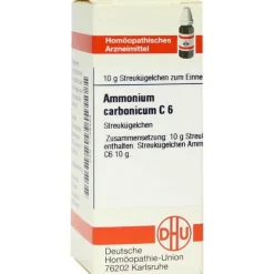 DHU Ammonium carbonicum C 6 Globuli, 10 g