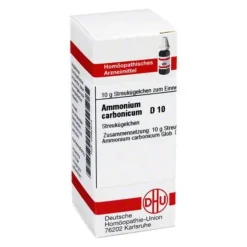 DHU Ammonium carbonicum D 10 Globuli, 10 g