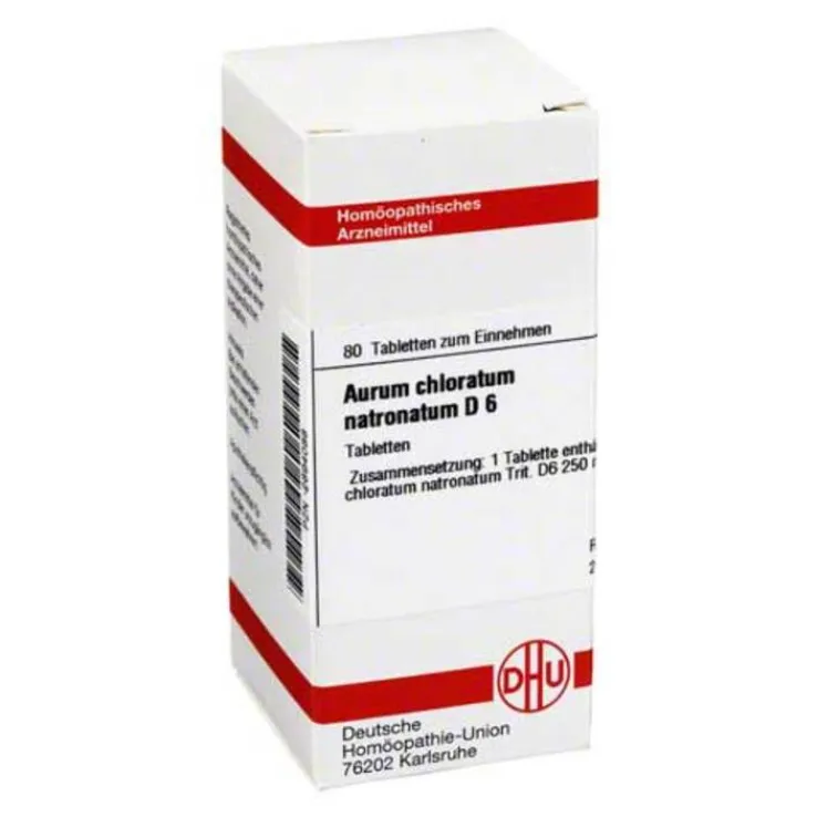 DHU Aurum chloratum natronatum D 6 Tabletten, 80 St