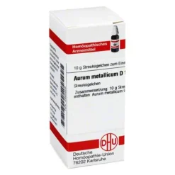 DHU Aurum metallicum D 10 Globuli, 10 g