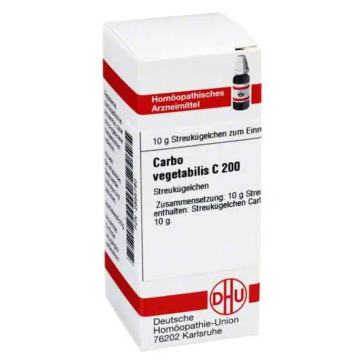 DHU Carbo vegetabilis C 200 Globuli, 10 g