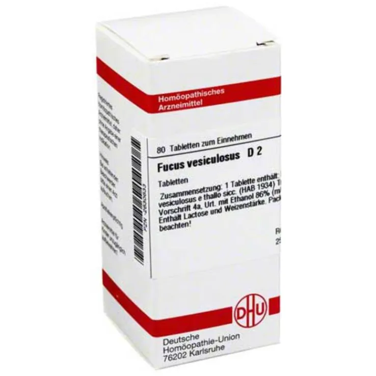 DHU Fucus vesiculosus D 2 Tabletten, 80 St