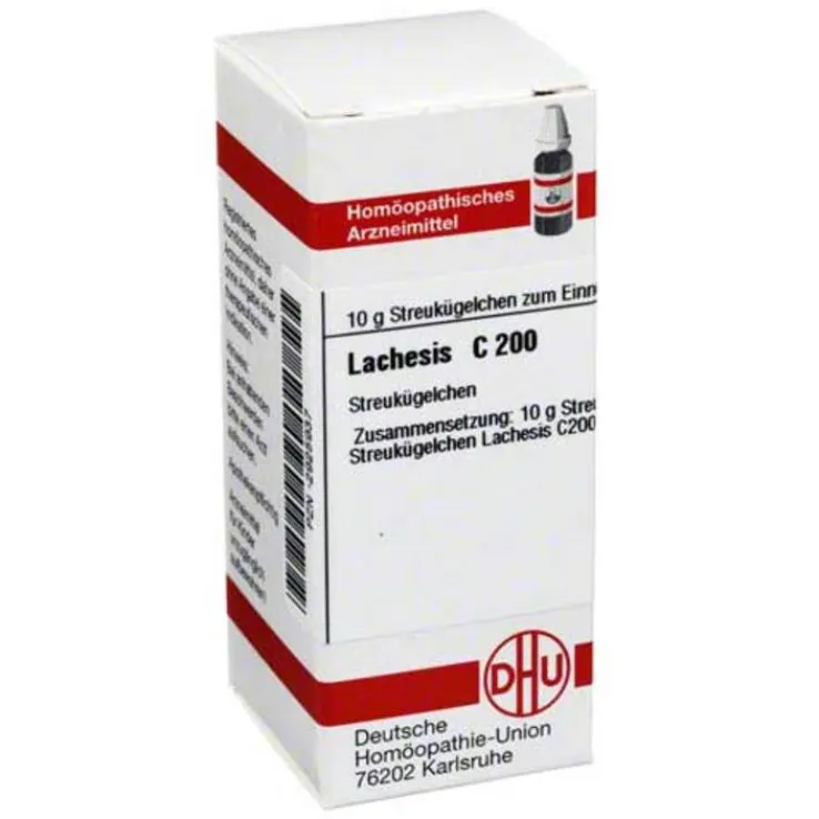 DHU Lachesis C 200 Globuli, 10 g