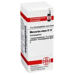 DHU Mercurius vivus D 12 Globuli, 10 g