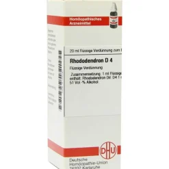 DHU Rhododendron D 4 Dilution, 20 ml