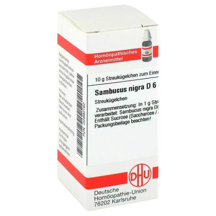 DHU Sambucus nigra D 6 Globuli, 10 g