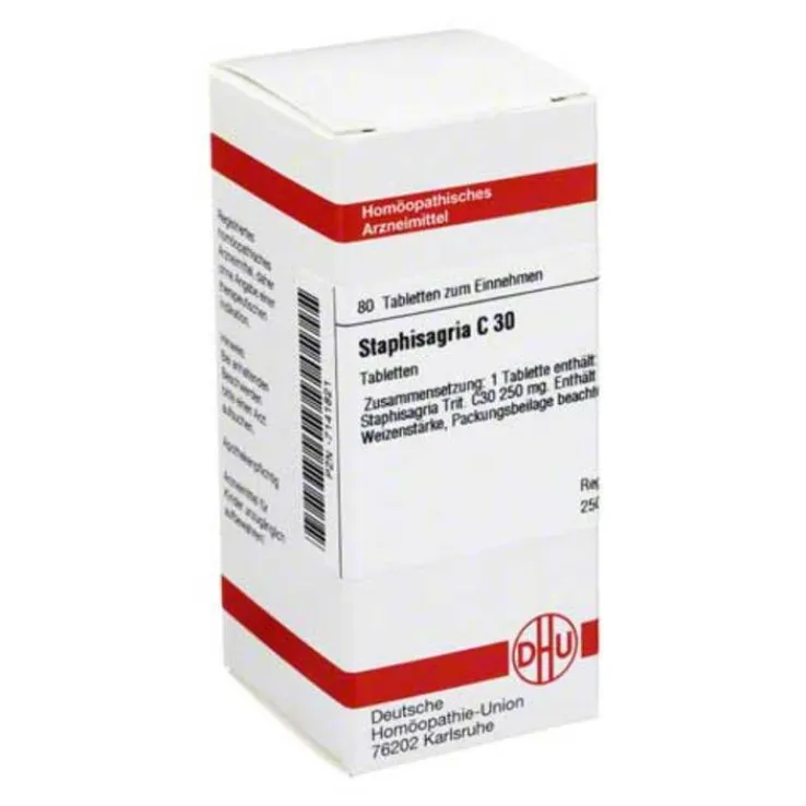 DHU Staphisagria C 30 Tabletten, 80 St