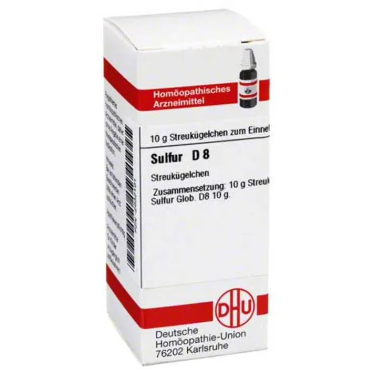 DHU Sulfur D 8 Globuli, 10 g